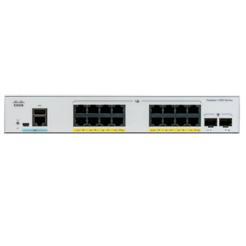 C1000-16T-E-2G-L | Switch Cisco 1000 16 port 10/100/1000, 2 port 1G SFP uplink, LAN Base