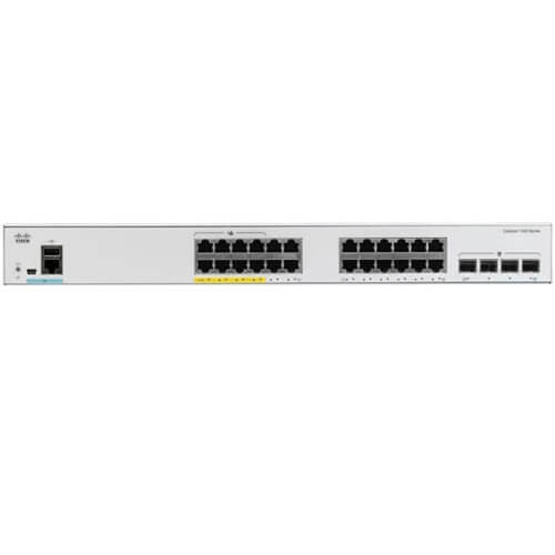 C1000-24P-4G-L | Switch Cisco 1000 24 port 10/100/1000 PoE+ 195W, 4 port 1G SFP uplink, LAN Base